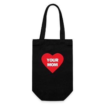 Salutations du fond du cœur à maman - Sac à bouteille - noir - Devant
