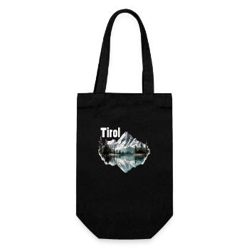 Tyrol with mountains, the Loyalty of the Alps to the province of Tyrol - Gift Bag for Bottles - black - Front