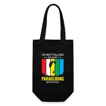 Paragliding Pilot Paraglider Adventures Outdoor - Gift Bag for Bottles - black - Front