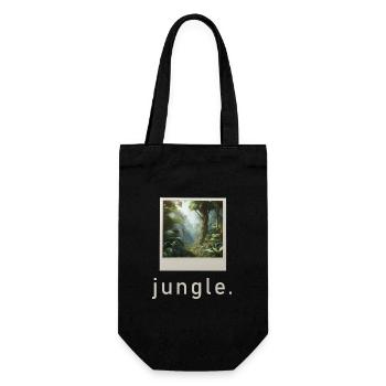 Jungle Vibe Rétro Photo - Sac à bouteille - noir - Devant