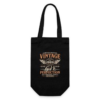 Vintage, 1969, Vintage Born, Cadeau d’anniversaire - Sac à bouteille - noir - Devant