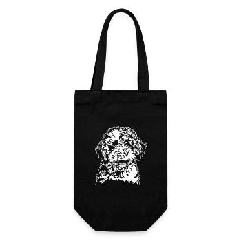 Lagotto Romagnolo Portrait Dogs Dog Wilsigns - Gift Bag for Bottles - black - Front