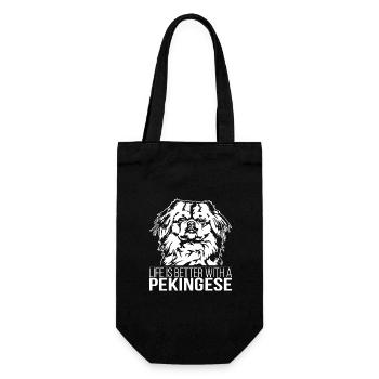 La vie pékinois est meilleure Chiens Chien Wilsigns - Sac à bouteille - noir - Devant