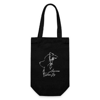 Profil de chien esquimau américain chiens Wilsigns - Sac à bouteille - noir - Devant