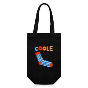 Chaussette cool - design motivant amusant - Sac à bouteille - noir - Devant