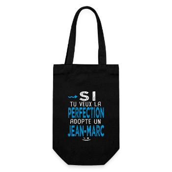 jean marc Si tu veux la perfection adopte un - Sac à bouteille - noir - Devant