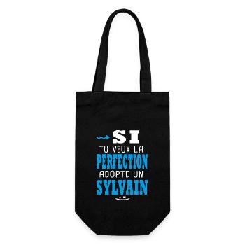 Sylvain Si tu veux la perfection adopte sylvain - Sac à bouteille - noir - Devant