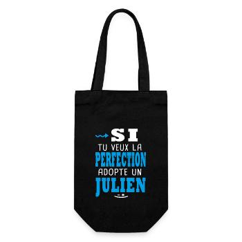 Julien Si tu veux la perfection adopte un julien - Sac à bouteille - noir - Devant