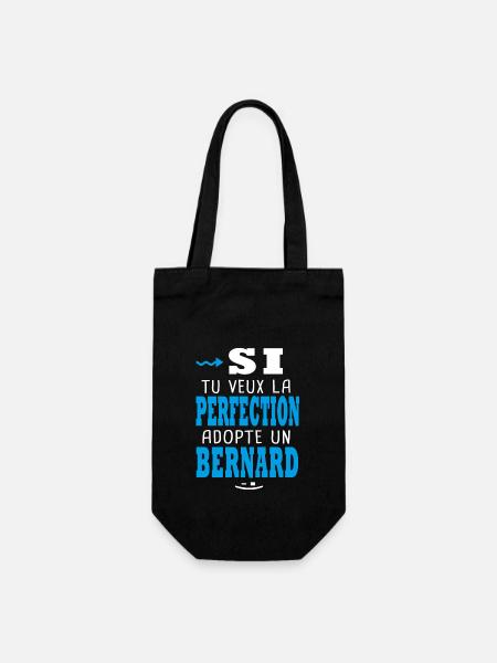 Bernard Si tu veux la perfection adopte un bernard - Sac à bouteille - noir