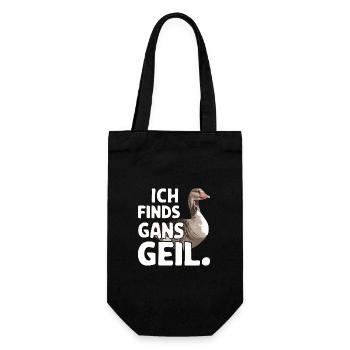 Goose Geese Animal Farm - Gift Bag for Bottles - black - Front