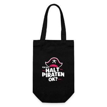 Pirate Carnival Carnival Costume Disguise - Gift Bag for Bottles - black - Front