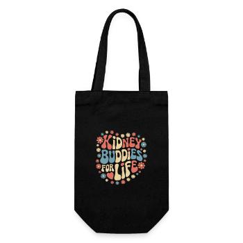 Kidney Donor Kidney Organ Donor - Gift Bag for Bottles - black - Front