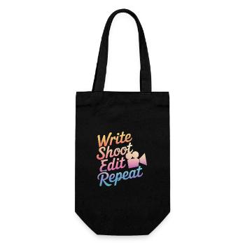 Filmmaker Film Director Cinematographer Film - Gift Bag for Bottles - black - Front