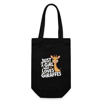 Giraffe Animal Africa Giraffes - Gift Bag for Bottles - black - Front