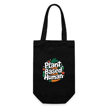 Végétarien Végétalien Végétarien Végétarien - Sac à bouteille - noir - Devant