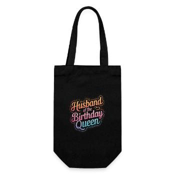 Husband, Spouse, Family, Wedding - Gift Bag for Bottles - black - Front