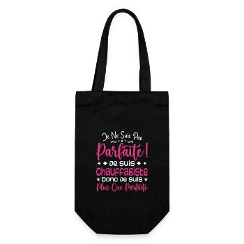A more than perfect heating engineer, a dream job - Gift Bag for Bottles - black - Front
