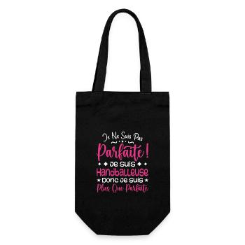 A more than perfect handball player, a dream job - Gift Bag for Bottles - black - Front