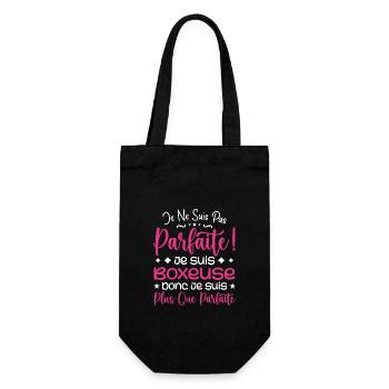 A more than perfect boxer, a dream job - Gift Bag for Bottles - black - Front