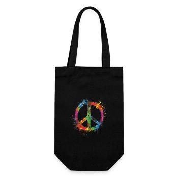 Fierté, Paix, Expression vibrante - Sac à bouteille - noir - Devant