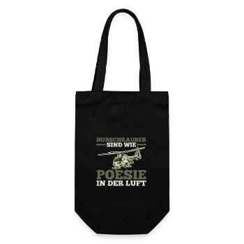 Pilot Helicopter Helicopter - Gift Bag for Bottles - black - Front
