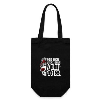 Birthday 50 years - Gift Bag for Bottles - black - Front