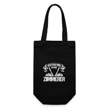 Zimmermann Zimmerer - Geschenkbeutel für Flaschen - Schwarz - Vorne