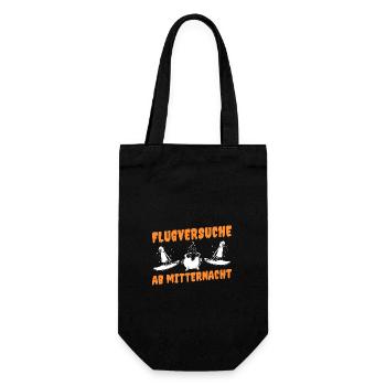 Witch Witch Broom Witch Costume Halloween - Gift Bag for Bottles - black - Front