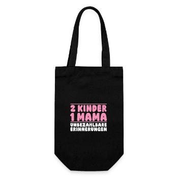 Mom of 2 children - Gift Bag for Bottles - black - Front