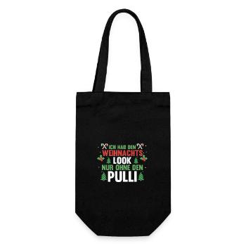 Santa Claus Christmas Ugly Christmas - Gift Bag for Bottles - black - Front
