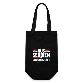 Serbian Serbian Serbia - Gift Bag for Bottles - black - Front