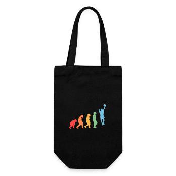 Basketball Players Evolution Basketball - Gift Bag for Bottles - black - Front