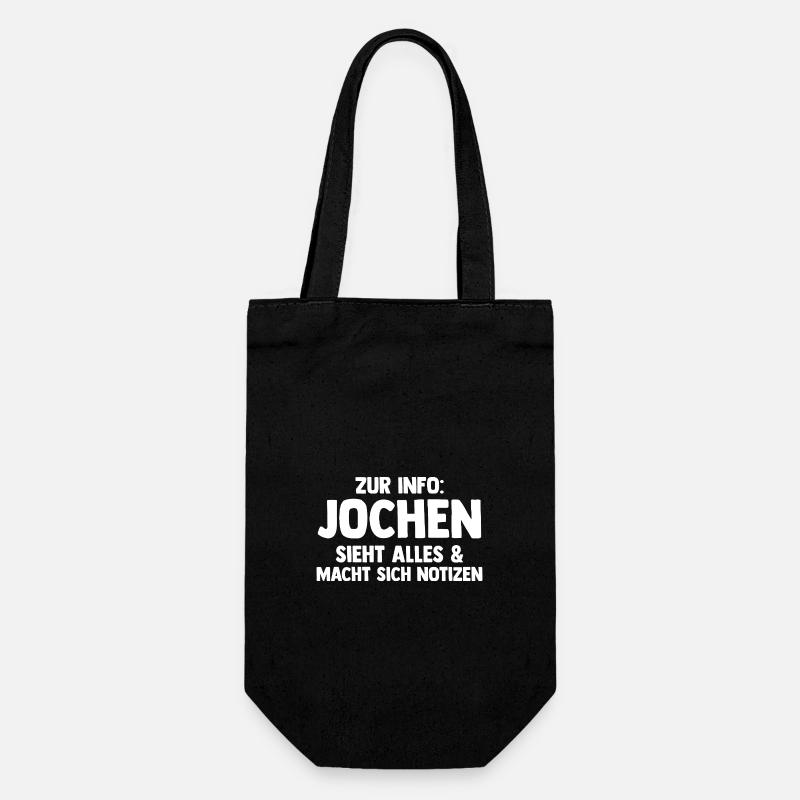 Jochen - Geschenkbeutel für Flaschen - Schwarz