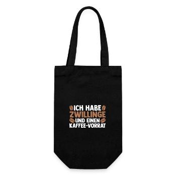 Mom Of Twins Coffee - Gift Bag for Bottles - black - Front