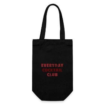 Everyday Cocktail Club - Design de cocktail amusant - Sac à bouteille - noir - Devant