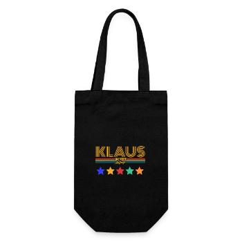 Klaus - Geschenkbeutel für Flaschen - Schwarz - Vorne