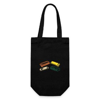Harmonica Evolution Harmonica - Gift Bag for Bottles - black - Front