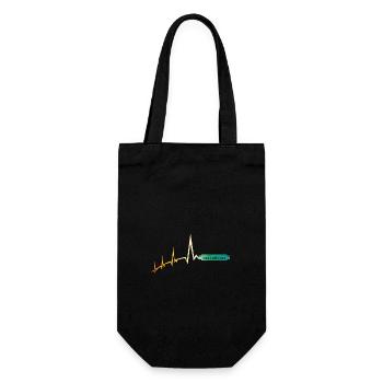 Harmonica Heartbeat Harmonica - Gift Bag for Bottles - black - Front