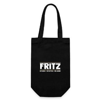 Fritz - Geschenkbeutel für Flaschen - Schwarz - Vorne