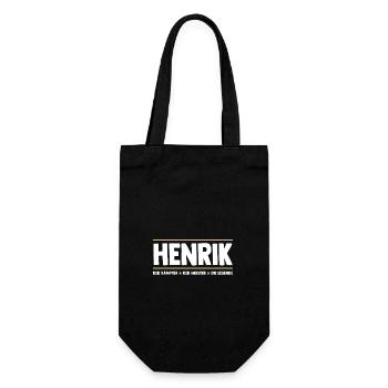 Henrik - Geschenkbeutel für Flaschen - Schwarz - Vorne