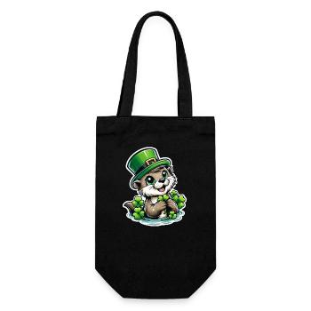 Plaisir de la loutre de la Saint-Patrick - Sac à bouteille - noir - Devant