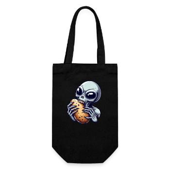 Alien Bites Potato Alien Science Ficti - Gift Bag for Bottles - black - Front