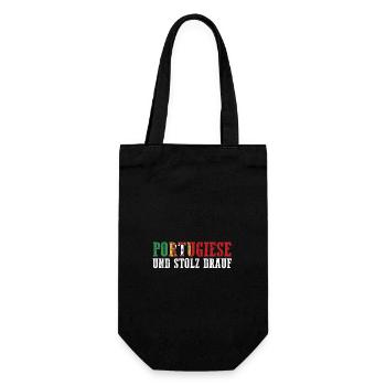 Portuguese Portugal - Gift Bag for Bottles - black - Front