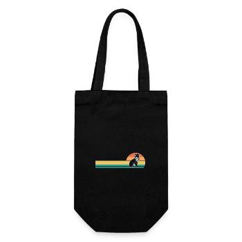 Border Collie - Gift Bag for Bottles - black - Front