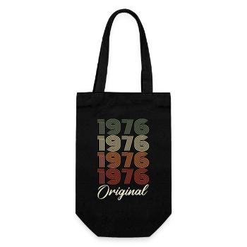 1976 Original Vintage Birthday Gift 1976 - Gift Bag for Bottles - black - Front