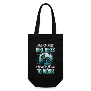 Dirt Bike Rider Motocross Dirt Biking - Gift Bag for Bottles - black - Front