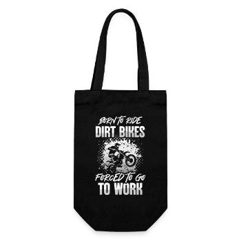 Dirt Bike Motocross Offroad Motorrad Dirt Biker - Geschenkbeutel für Flaschen - Schwarz - Vorne