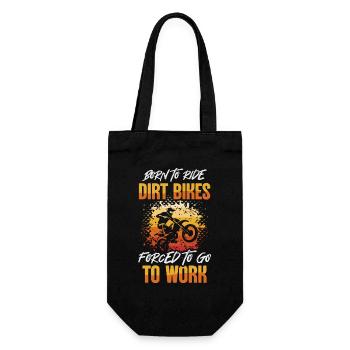 Dirt Bike Motocross Offroad Motorrad Dirt Biker - Geschenkbeutel für Flaschen - Schwarz - Vorne