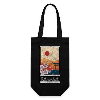 Cherry Blossoms Flowers Gardener - Gift Bag for Bottles - black - Front