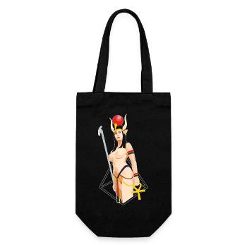 HATHOR (Egyptian Goddess) - Gift Bag for Bottles - black - Front